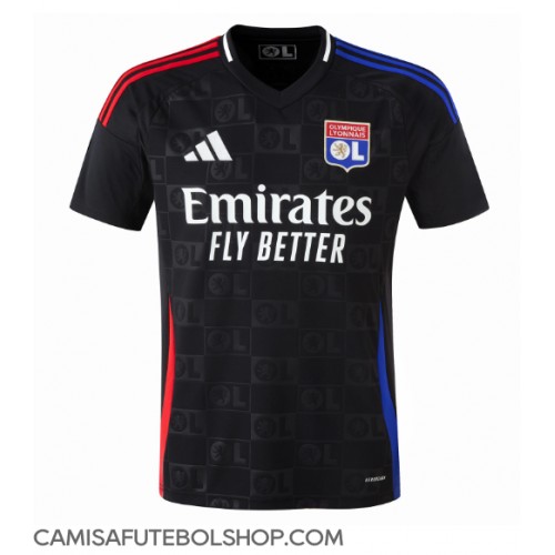 Camisa de time de futebol Olympique Lyonnais Replicas 2º Equipamento 2024-25 Manga Curta